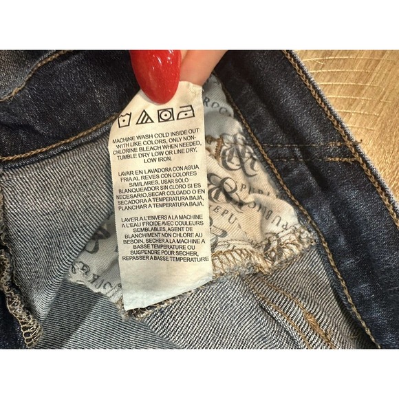 Rock & Republic Denim RX Fixx Skinny Jeans Womens Size 14 Stretch Blue Mid Rise - Picture 10 of 16